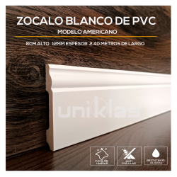 ZÓCALOS BLANCOS DE PVC